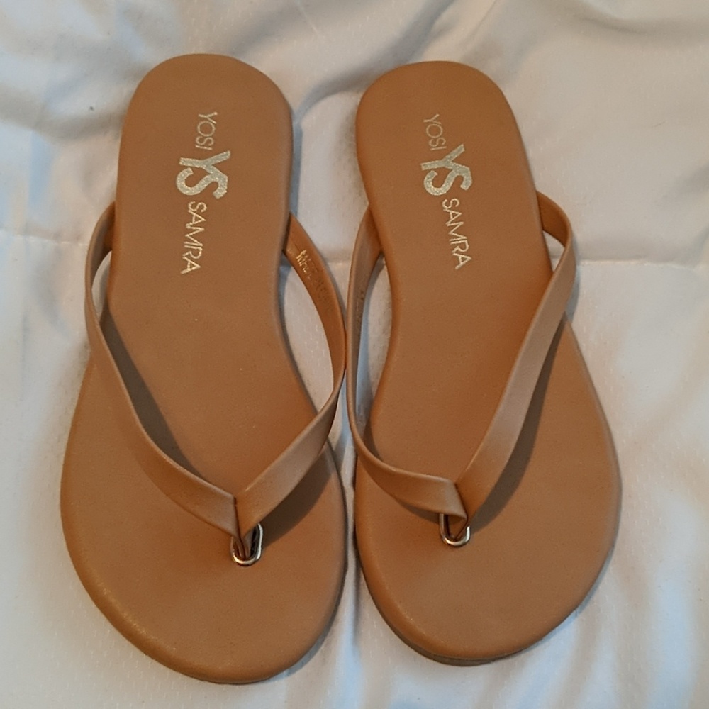 *Last Chance*  Yosi Samra Sandals in Camel - Picture 2 of 2